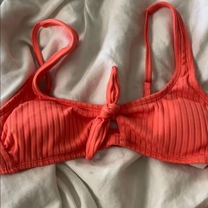 Orange bikini top